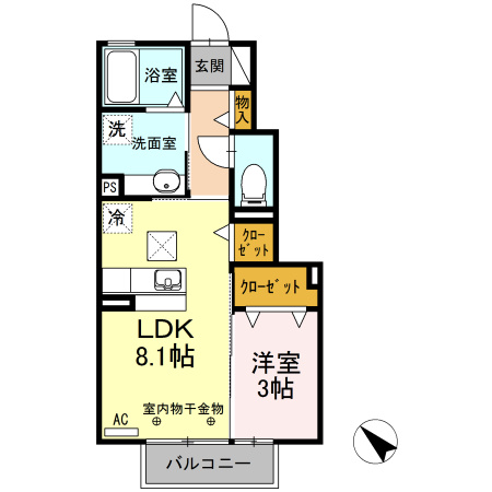 サン　ルミエール相川の間取り