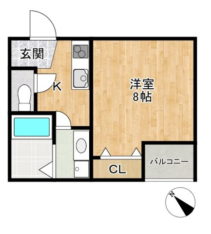 【間取り】 | シェリル三田町 | 間取りです