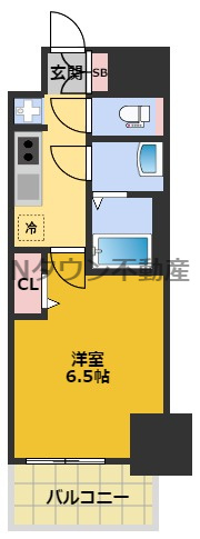 【間取り】 | プレサンス大須観音ビザリア | 間取りです。