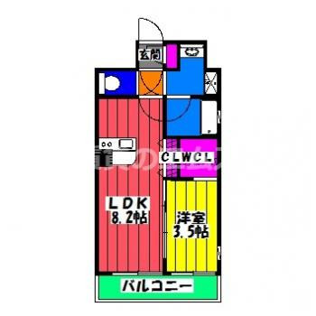 【間取り】 | ＢｒａｎｄＮｅｗＤａｙ高宮 | ＢｒａｎｄＮｅｗＤａｙ高宮の間取り