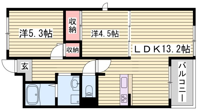 セントポーリアⅡの間取り