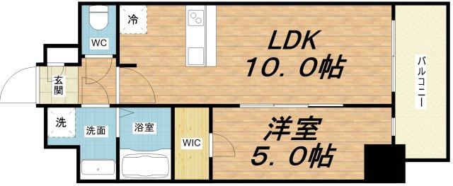 【間取り】 | プレサンス大国町ラヴェニール