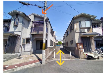 【前面道路含む現地写真】 | 長岡京市勝竜寺尻細