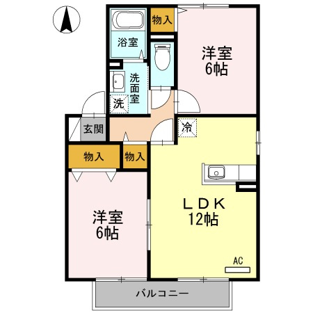 【間取り】 | ガーデンビレッジA棟