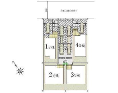 【富士見東みずほ台沢 1号棟　区画図】　
