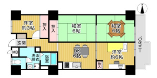 【間取り】 | 茨木グランドハイツ