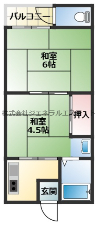 太陽マンションの間取り