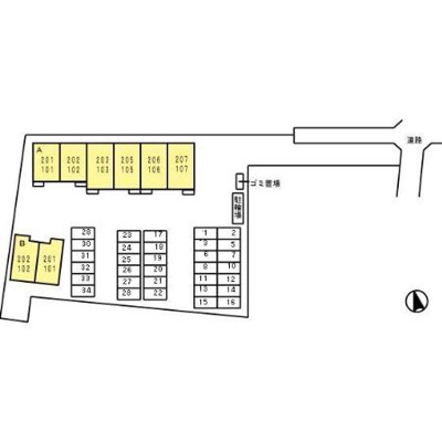 【区画図】 | マロン・スクエアA・B棟
