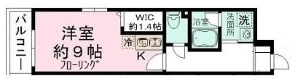 レオ伍拾八番館の間取り