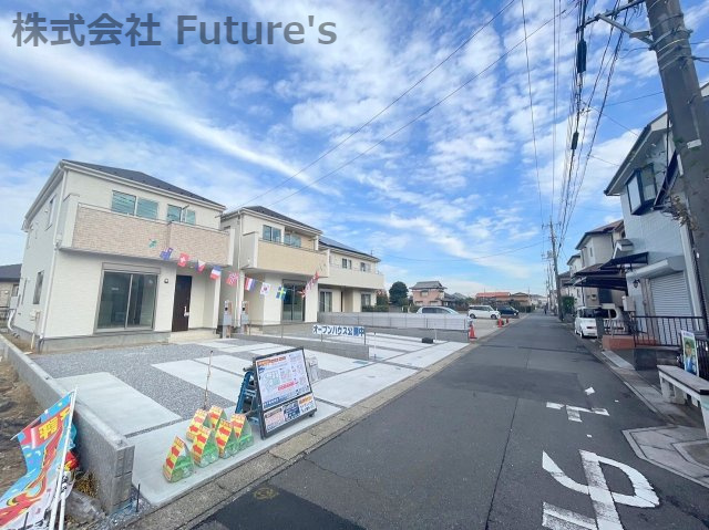 三郷市彦野1丁目　新築戸建　全4棟　3号棟の前面道路含む現地写真|前面道路含む現地写真です。