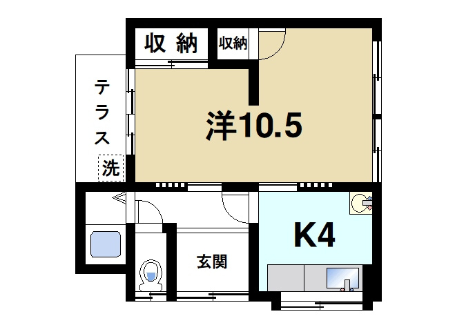 五条２丁目平屋の間取り