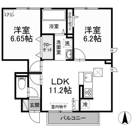 エル・ドラードAの間取り