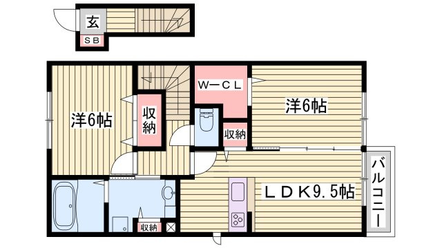 サンフルールの間取り
