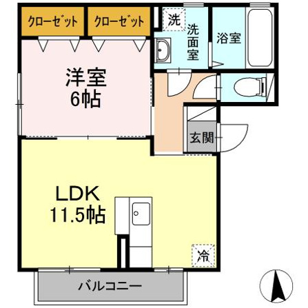 Ｄ-Ｒｏｏｍ三百人町　Ｂ