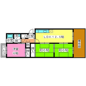 【間取り】 | フローレス竹下Ⅰ
