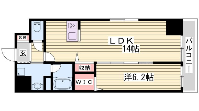 ル・シエル呉服町の間取り