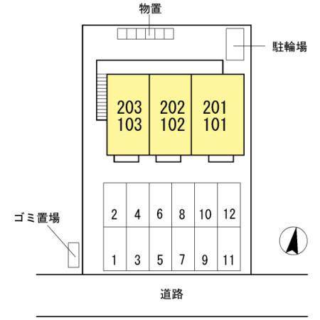 バムセプレイスの区画図