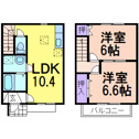 【間取り】 | 反転タイプの間取りでございます
