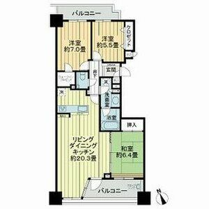【間取り】 | ライオンズマンション桜坂シティ