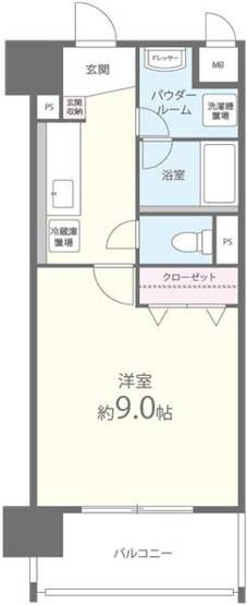【間取り】 | エトワールフィラント | この間取の反転です。