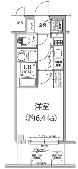 エスリード新大阪ラヴァーグの間取り