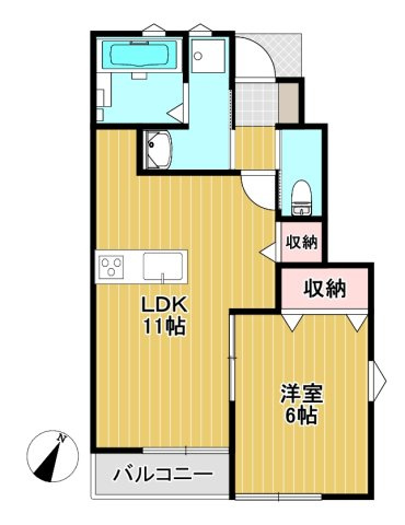 ラブーム納楚の間取り