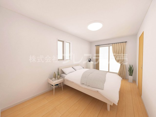 奈良市北登美ヶ丘６丁目の新築一戸建 全９区画の洋室|８号地２階洋室（主寝室）完成イメージ