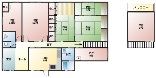 【間取り】 | 新町売家
