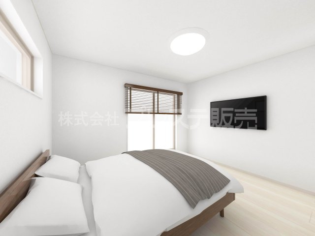 奈良市北登美ヶ丘６丁目の新築一戸建 全９区画の洋室|９号地２階洋室（主寝室）完成イメージ