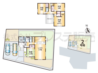 【間取り】 | 奈良市北登美ヶ丘６丁目の新築一戸建 全９区画 | ２号地間取図