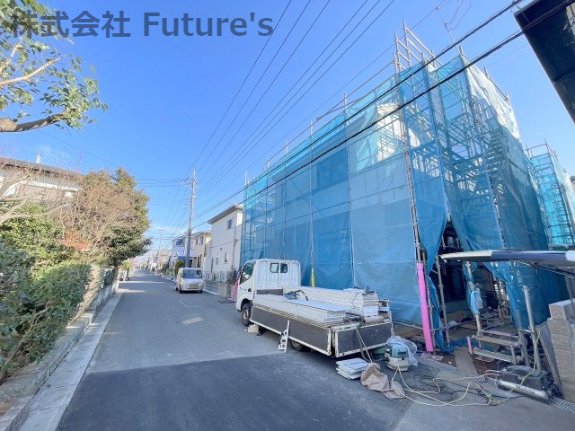 流山市平和台2丁目　新築戸建　全2棟　1号棟の前面道路含む現地写真|1号棟の前面道路含む現地写真です。