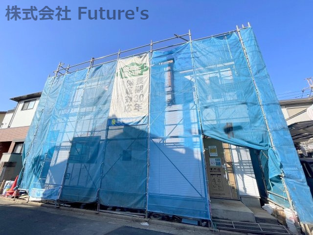 流山市平和台2丁目　新築戸建　全2棟　1号棟の外観|現地の写真になります。