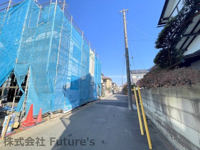 流山市平和台2丁目　新築戸建　全2棟　1号棟の前面道路含む現地写真|2号棟の前面道路含む現地写真です。