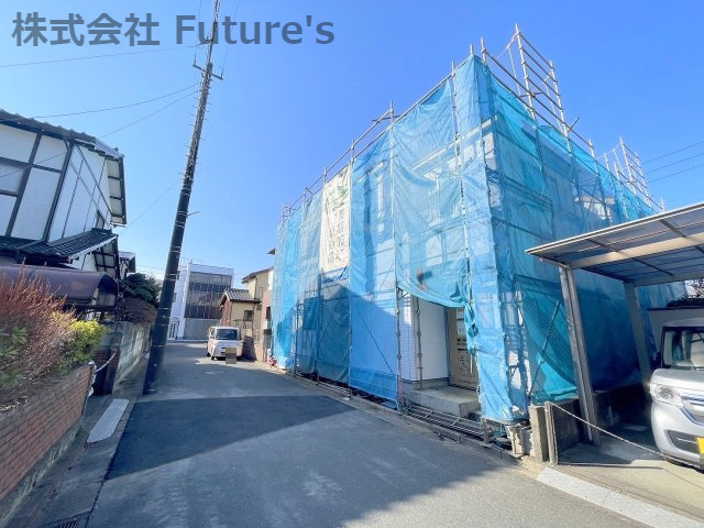 流山市平和台2丁目　新築戸建　全2棟　1号棟の前面道路含む現地写真|2号棟の前面道路含む現地写真です。