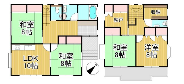 増林中古戸建の間取り