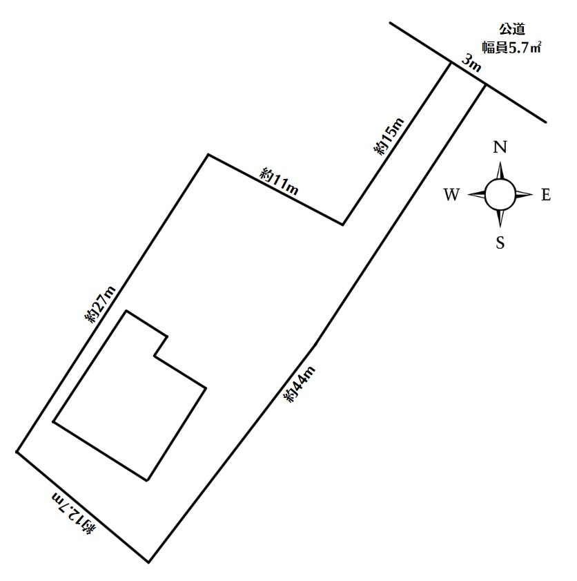 増林中古戸建の区画図