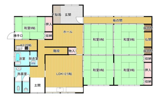 【間取り】 | 河原町佐貫中古住宅
