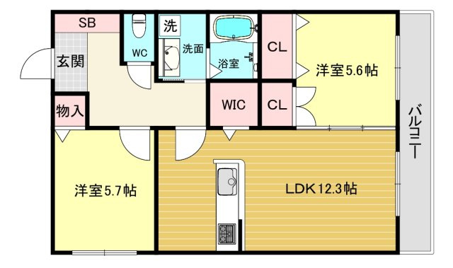 【間取り】 | ＬＩＺＥ西宮仁川
