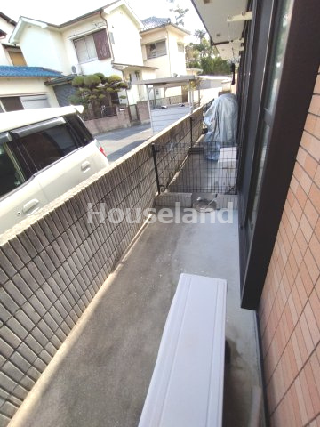 パイナップル荘のバルコニー