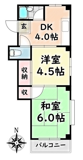 【間取り】 | グリーンハイツ明和【名古屋市賃貸・全戸角部屋】