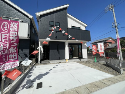 【外観】 | 守山区下志段味1期 全2棟　＜仲介手数料無料＞下志段味小・志段味中　新築一戸建て | 〈内覧予約キャンペーン実施中！〉マックスバリュde住まい相談までご連絡下さい。