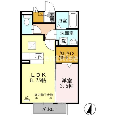 クレヴィアの間取り