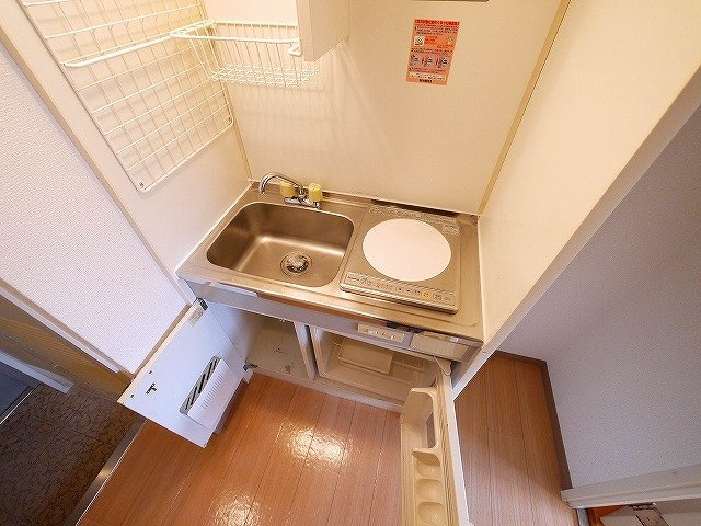 シティパレスあやめ池Ｐ３のキッチン|IHコンロ一口付きです