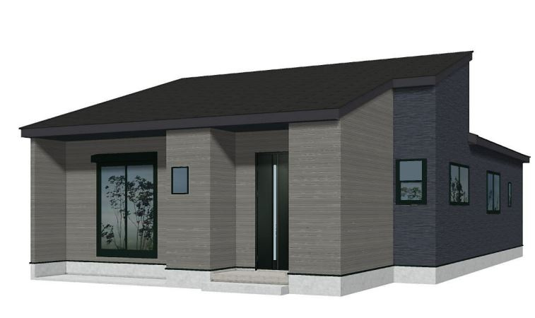 上里町三町（全8棟）1号棟の外観パース|外観パースです