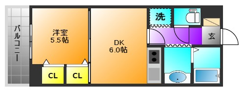 日吉壱番館の間取り