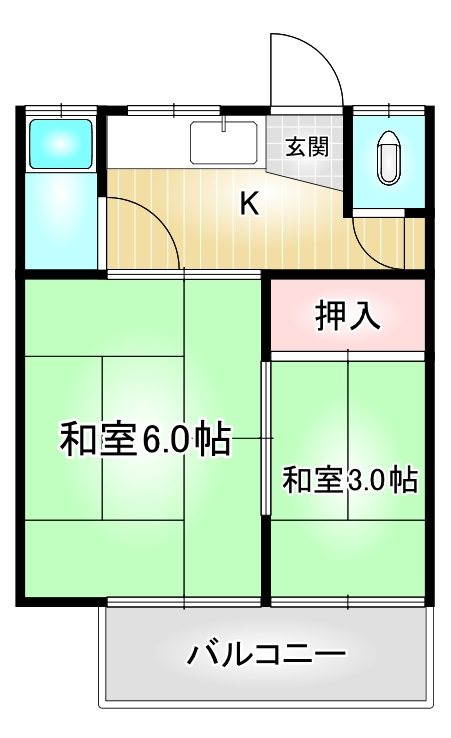 御幸町2丁目貸家｜名古屋市の賃貸ならMy賃貸の間取り|御幸町2丁目貸家
