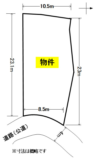 呉市広横路４丁目売地１の土地図