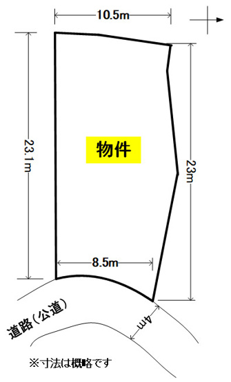 【土地図】 | 呉市広横路４丁目売地１