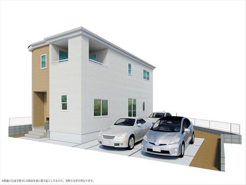 リーブルガーデン　総社市総社【仲介手数料無料】の外観パース
