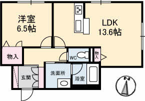 【間取り】 | ベレオ北矢三